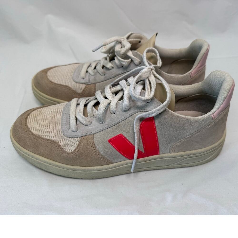 VEjA V-10 B Mesh Sneakers Natural Rose, Size 10 - Picture 2 of 7